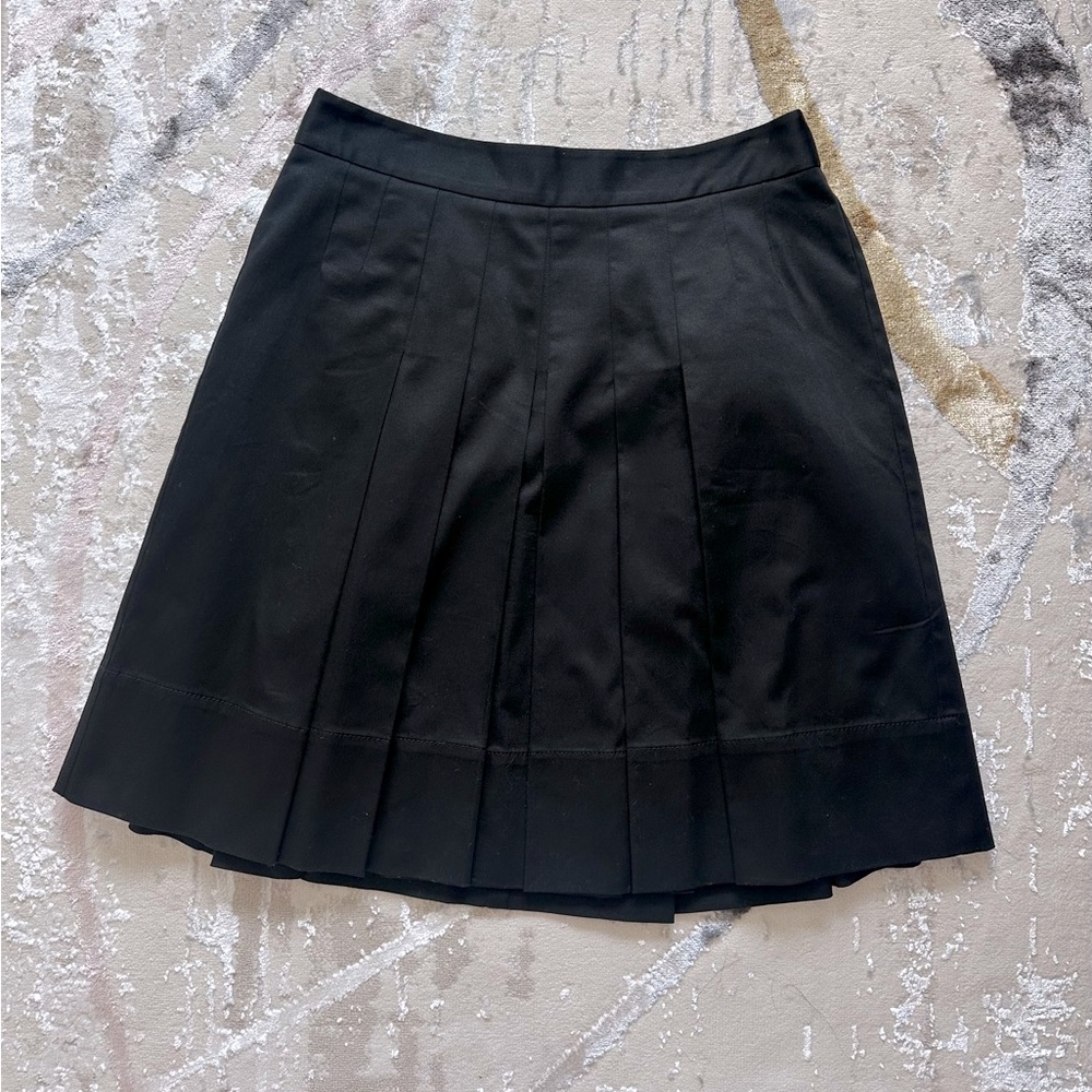 Ann Taylor Loft Black Pleated Skirt